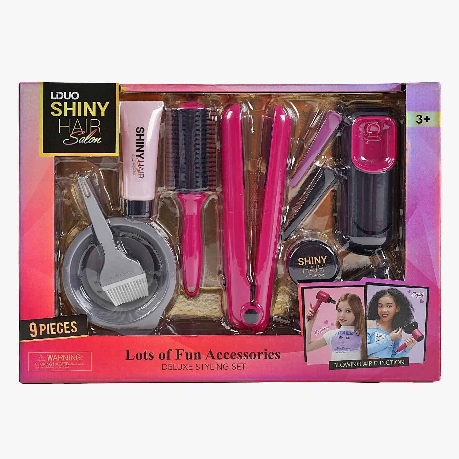 Набір перукаря стайлер світло звук аксесуари в коробці 39*25*7см  626003 Китай