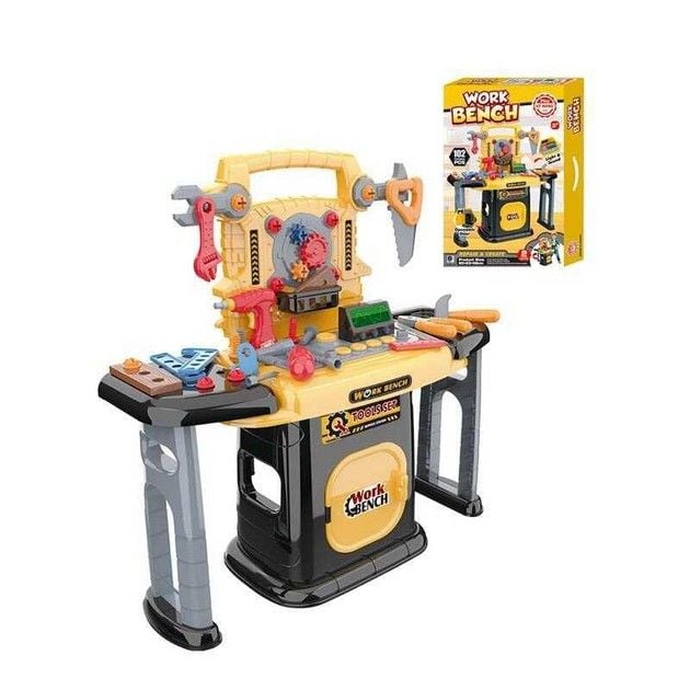 Набір інструментів 102 елементи звуки мелодії підсвічування електричний шуруповерт в коробці 661-510 Китай