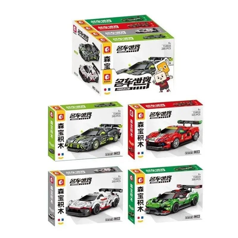 Конструктор “Перегоновий автомобіль” 714016-714019 Китай