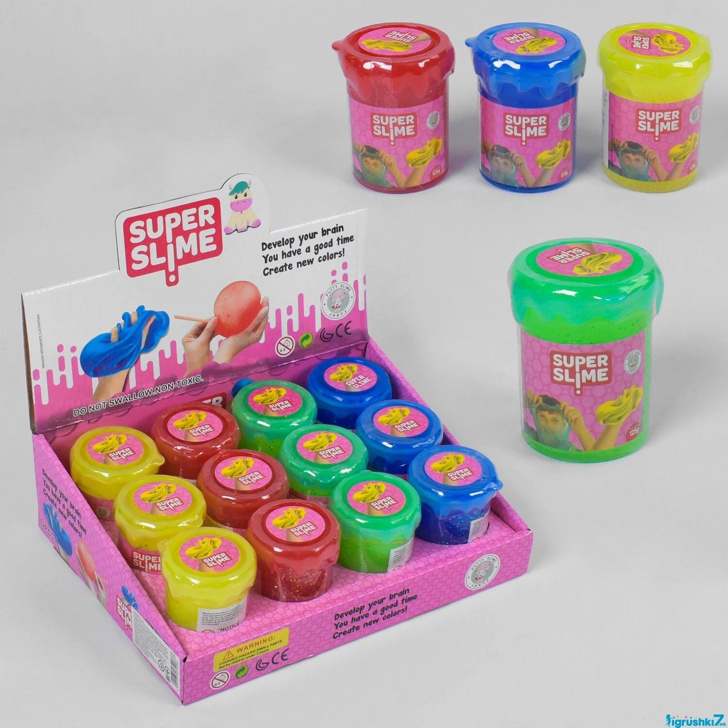 Слайм лизун різного кольору K17522 Китай
