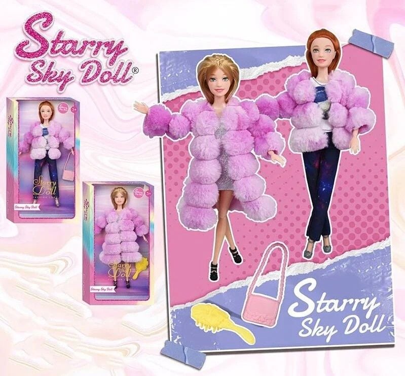 Лялька типу барбі шарнірна знімний одяг і взуття 30см у коробці SK051C Китай