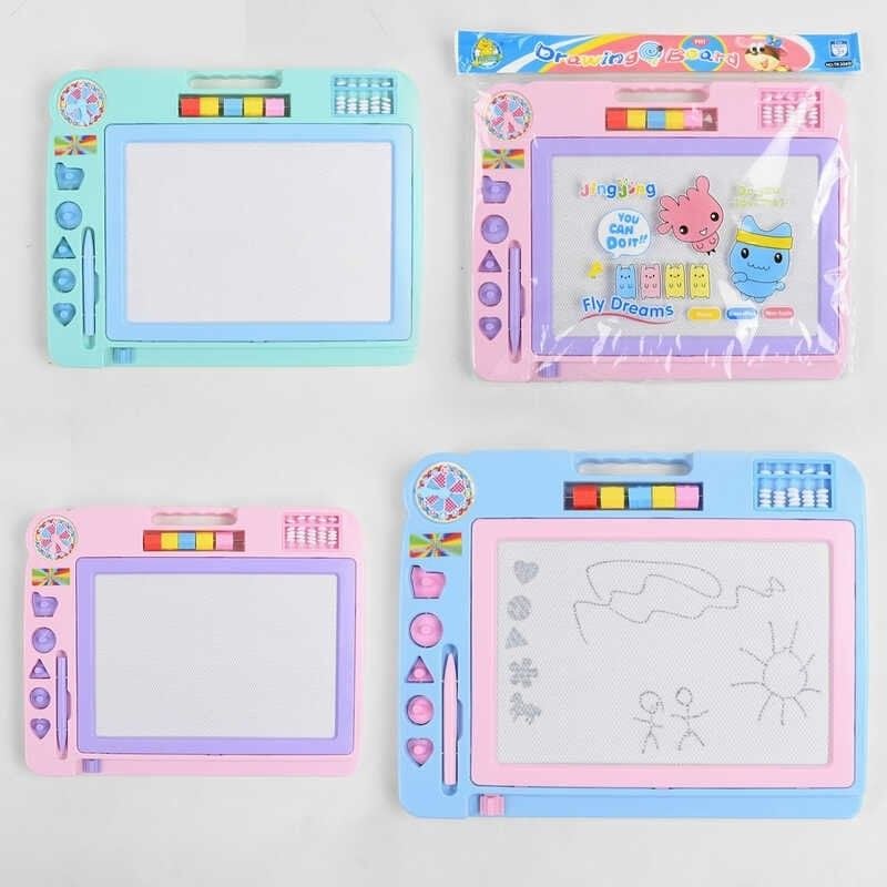 Дошка для малювання 3 кольори зі штампами  у пакеті C36508 Китай