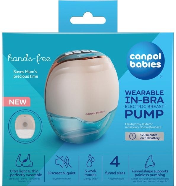 Молоковідсмоктувач електричний бездротовий Hands Free 20/100 canpol