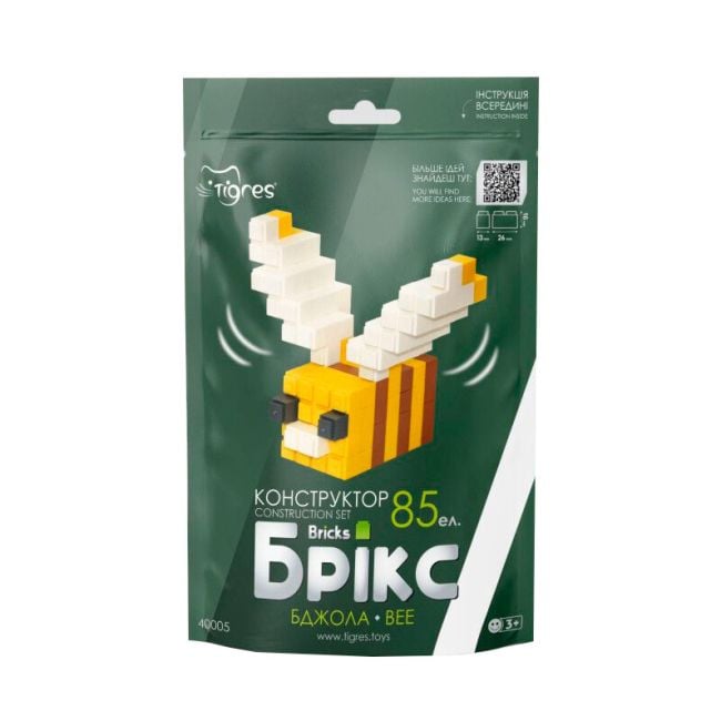 Конструктор 85ел Брікс Бджола у пакеті 40005 Тігрес