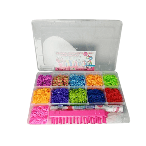 Набір резиночки для плетіння крючки станок в органайзері 27,6*17,5*5,6см J786 Китай