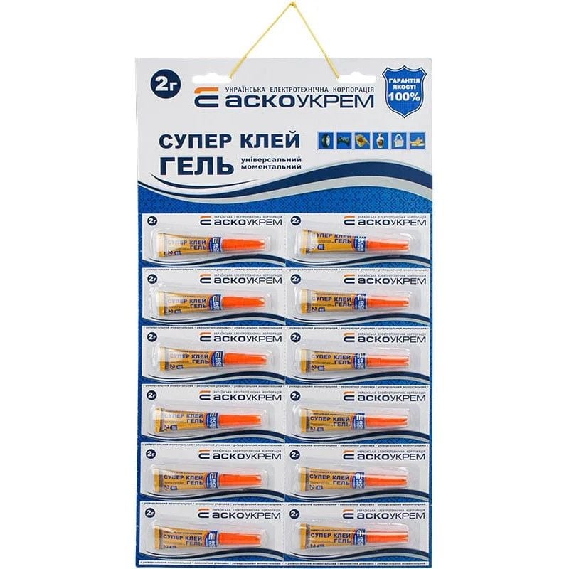 Клей-гель Супер 2г універсальний AHG-12-2 аскоукрем