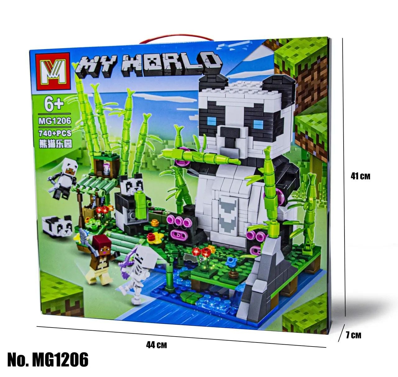 Конструктор 740дет Minecraft my world 4в1 у коробці 44*41*7см MG1206 Китай