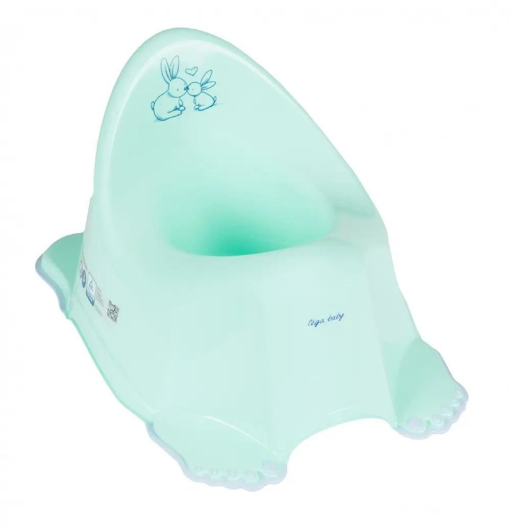 Горщик Зайчики звук м'ятний PO-058-105 TEGA  BABY