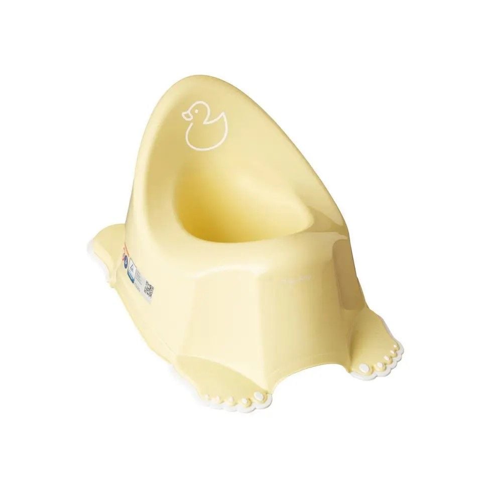 Горщик Каченя з протиковзною гумою світло жовтий DK-001-132 TEGA  BABY