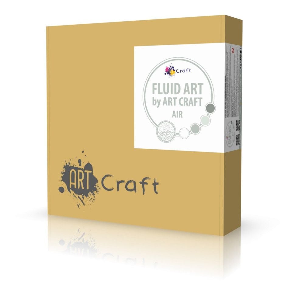 Набір для малювання Fluid Art Air ДВП 30*18 см фарби палички стаканчики у коробці 7*32*30.5 см 16503-AC Art Craft