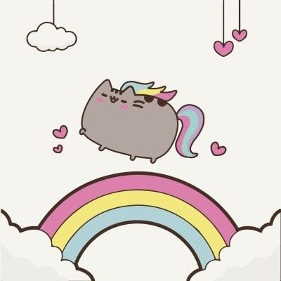 Розфарбовка 30*30см Пушин на веселці на підрамнику фарби пензлики в термоплівці 15064-AC Art Craft