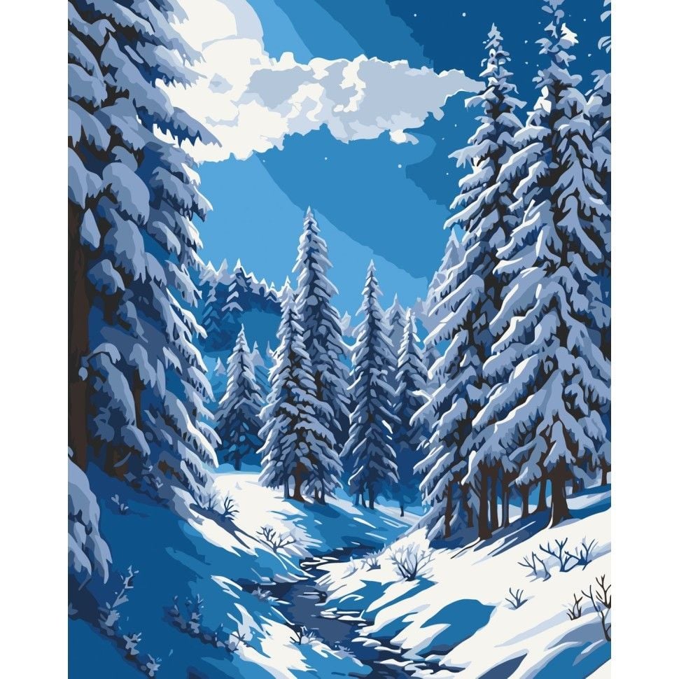 Картина по номерах 40*50см Зимовий аромат фарби пензлики в термоплівці 11060-AC Art Craft