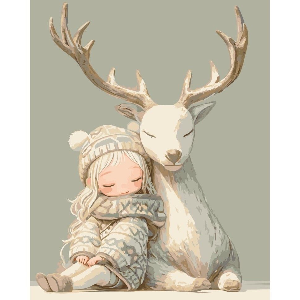 Картина по номерах 40*50см Поруч з другом фарби пензлики в термоплівці 10152-AC Art Craft