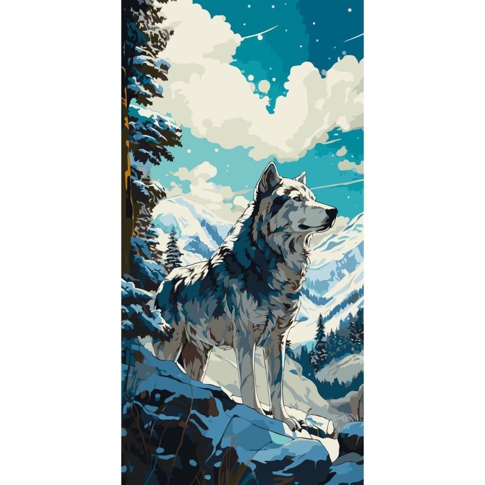 Картина по номерах Аляска 40*80см фарби пензлики у термоплівці 11533-AC Art Craft