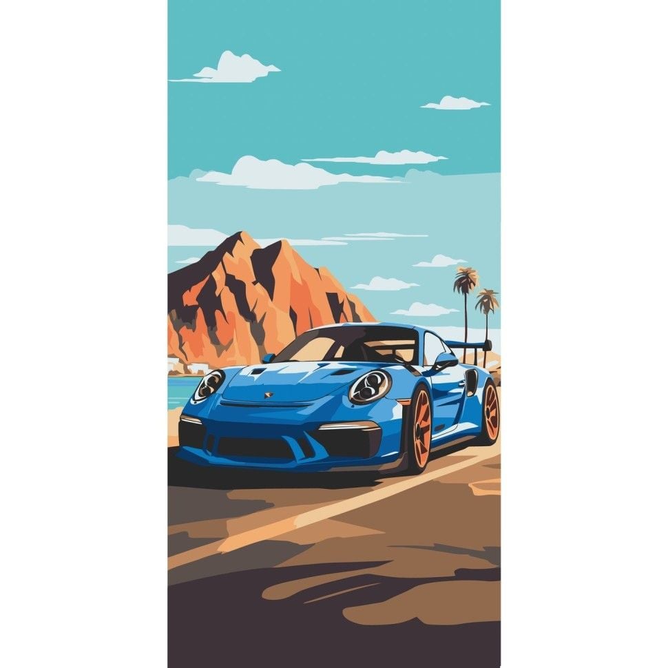 Картина по номерах 40*80см Sports car фарби пензлики в термоплівці 12503-AC Art Craft