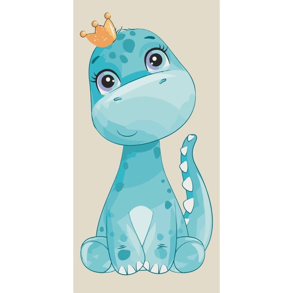 Картина по номерах 40*80см Cute dino фарби пензлики в термоплівці 15112-AC Art Craft