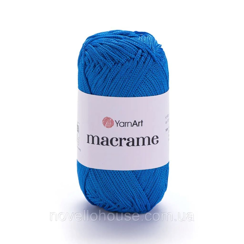 Макраме 2,5мм 90г 130м синій поліестр 139-189 YarnArt