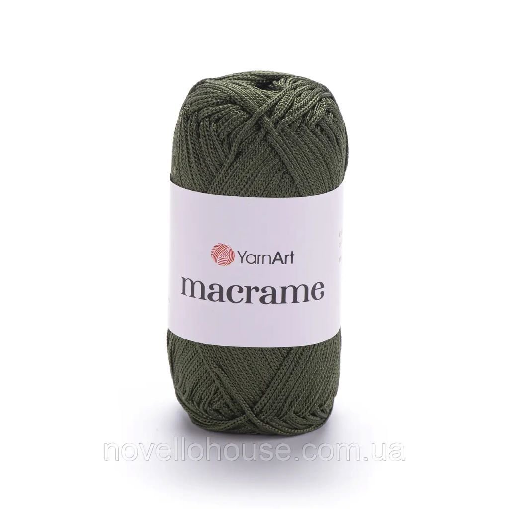 Макраме 3мм 90г 130м хакі ЯрнАрт 164-196 YarnArt