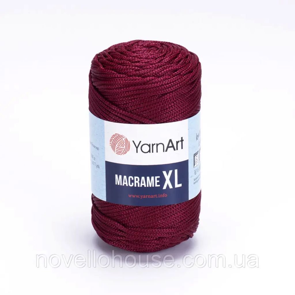 Макраме 6мм 250г 130м XL бордо ЯрнАрт 145-1521 YarnArt