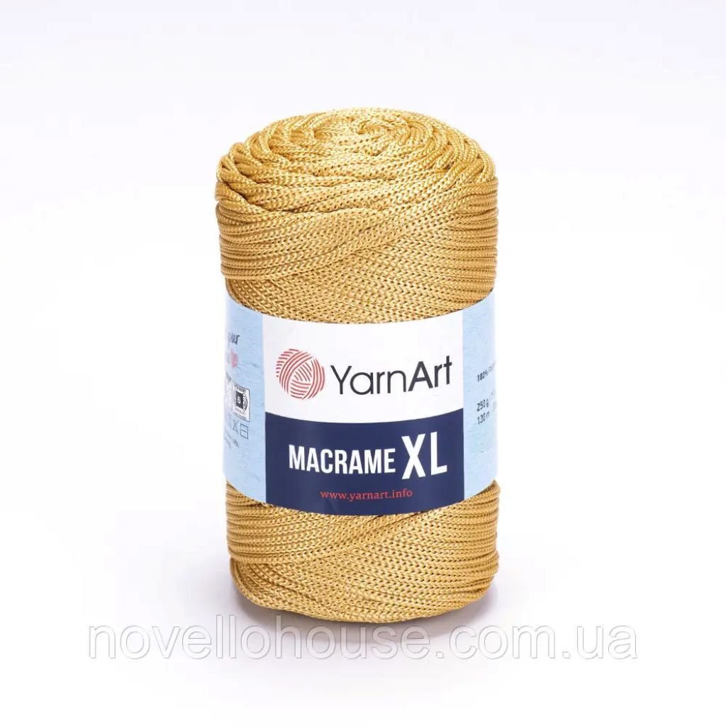 Макраме 6мм 250г 130м XL світло жовтий ЯрнАрт 155-122 YarnArt