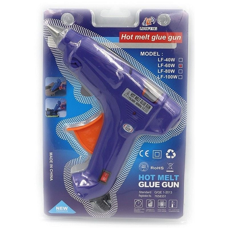 Пістолет клейовий Hard 60W 1,1 см в упаковці 25*18 см DSCN1030 Китай