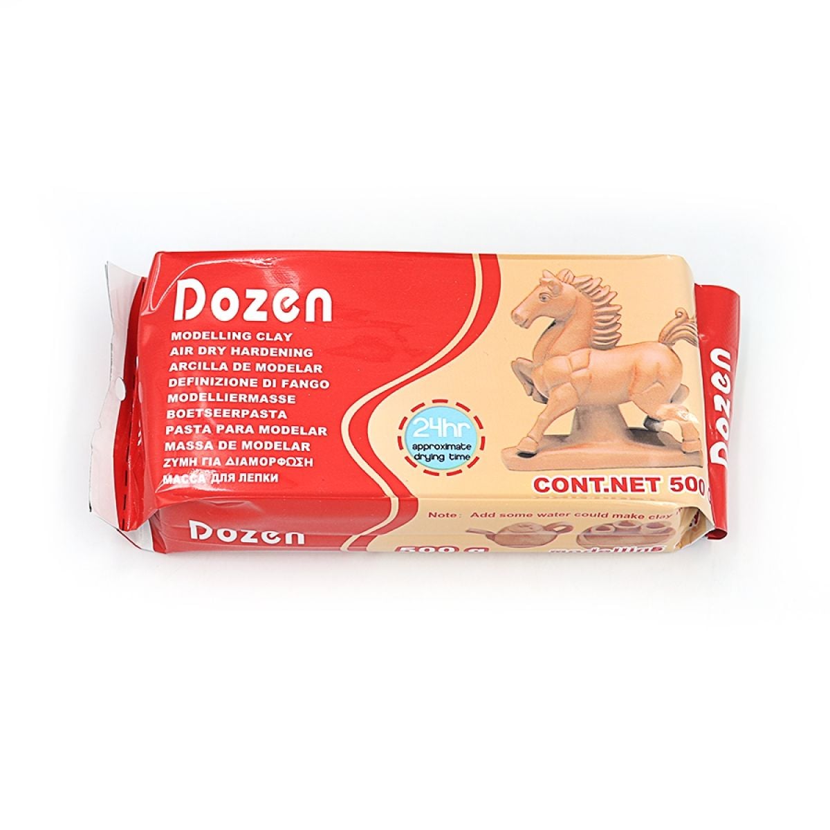 Маса для ліплення Dozen 500г коричнева самозастигаюча в упаковці DSCN0666 Josefotten