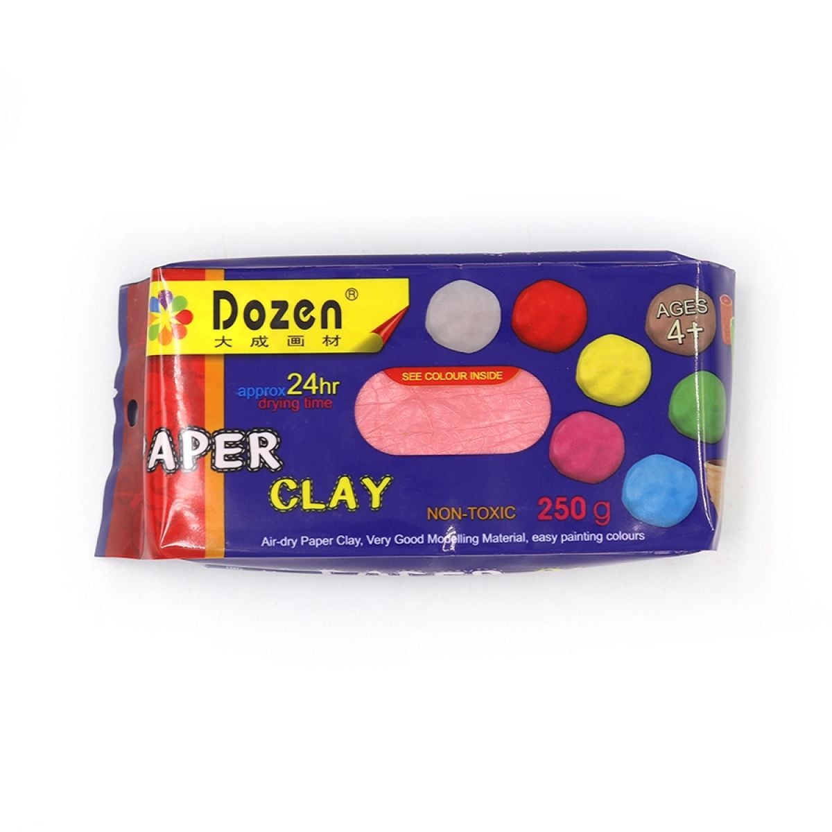 Глина для моделювання  Dozen 250г мікс кольорів самозастигаюча в упаковці DSCN0670 Китай