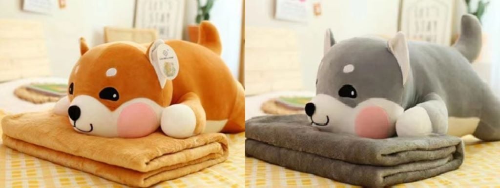 М'яка іграшка Песик з пледом 60см L1125 Китай