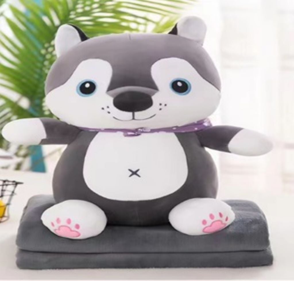 М'яка іграшка Песик у хустці з пледом 50см L1131 Китай