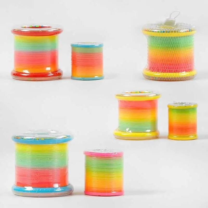 Пружинка веселка 2шт у сітці A22-YW Китай