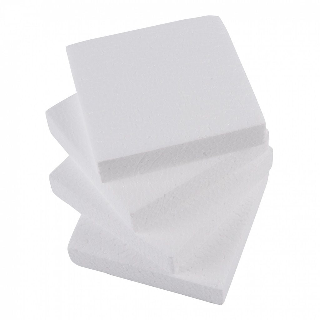 Пінопластова заготовка Квадрат 10,5см 4шт в пакеті 743132 Santi