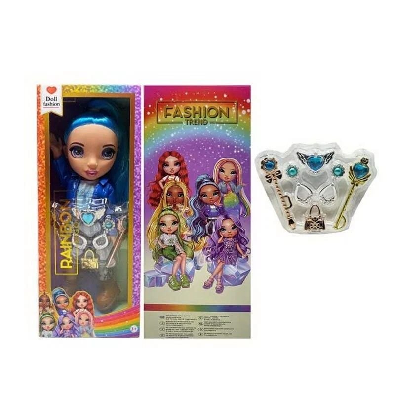 Лялька висота 32см підсвічування пісня англійською знімний одяг та взуття 2 чарівні палички сумочка пара сережок в коробці TK2032 Китай