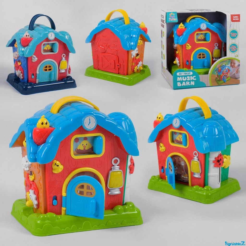 Будинок музичний розвиваючий світло звук англ озвуч у коробці 22*22*16см 25848E Jie Star