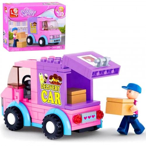 Конструктор типу лего 102ел Рожева мрія машинка фігурка  в коробці 15*18*4см М38-В0520 sluban