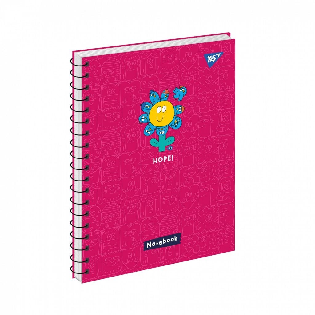 Зошит для записів А5 твердий Stand with Ukraine клітинка  спіраль 150*210см 80 арк 151969 Yes