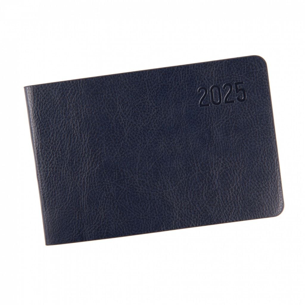 Щотижневик 10х15см датований 128 сторінок 2025р Monaco синій м'який 252562 Leo Planer