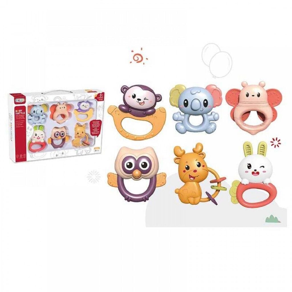 Брязкальця набір 6 шт у коробці 37*26*5 см 668-52 Китай