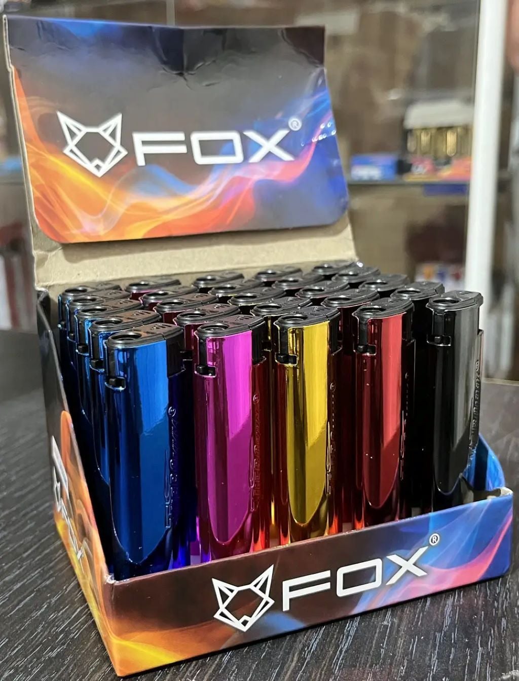 Запальничка Turbo Fox металева колір асорті 513633 FOX