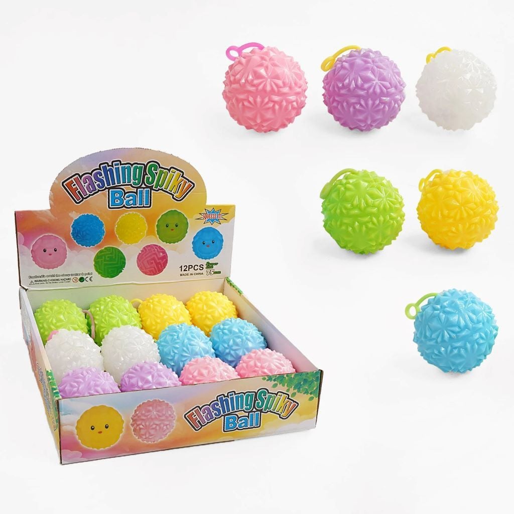 М'яч стрибун мигаючий на гумці мікс видів 66568 Китай