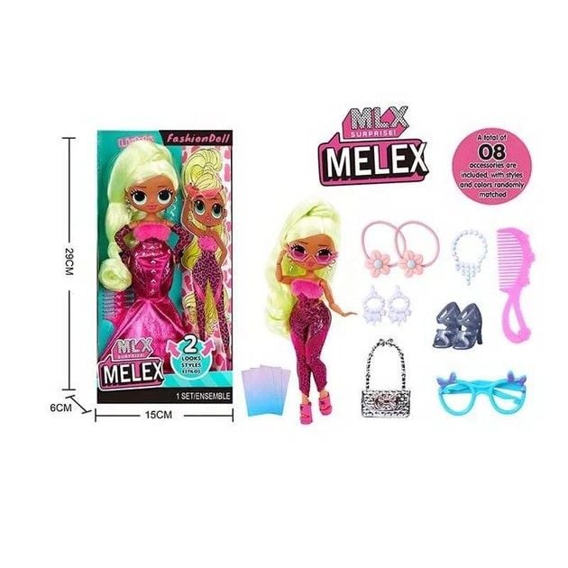 Лялька 25 см шарнірні суглоби аксесуари взуття в коробці 882A Китай