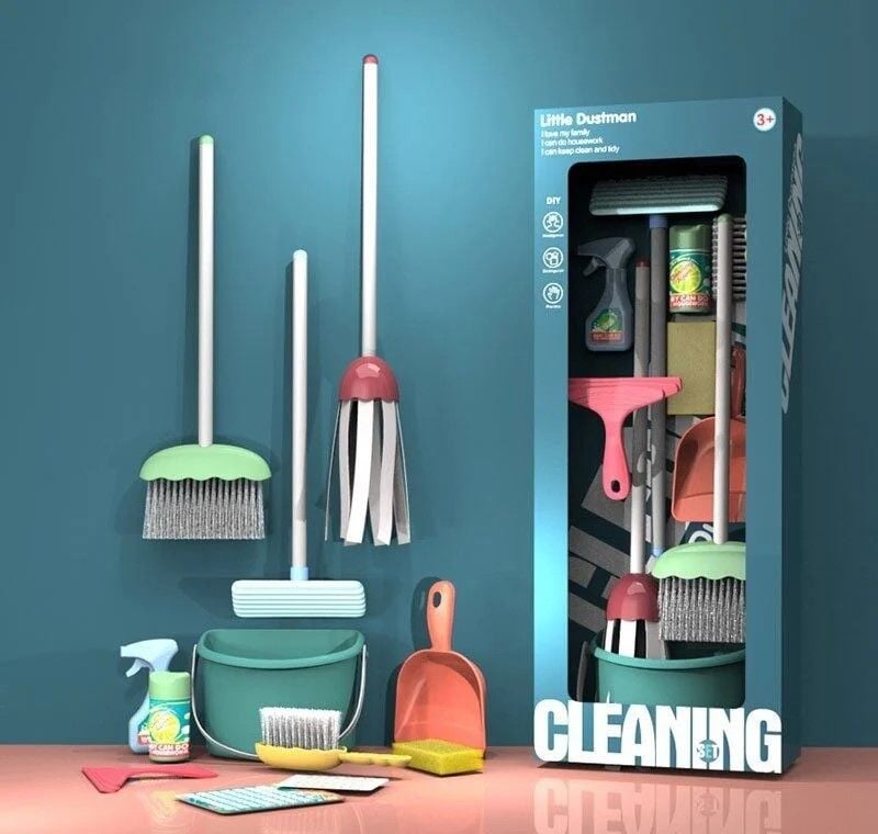 Набір для прибирання мітла совок швабра мийний засіб аксесуари в коробці XG2-20A Китай