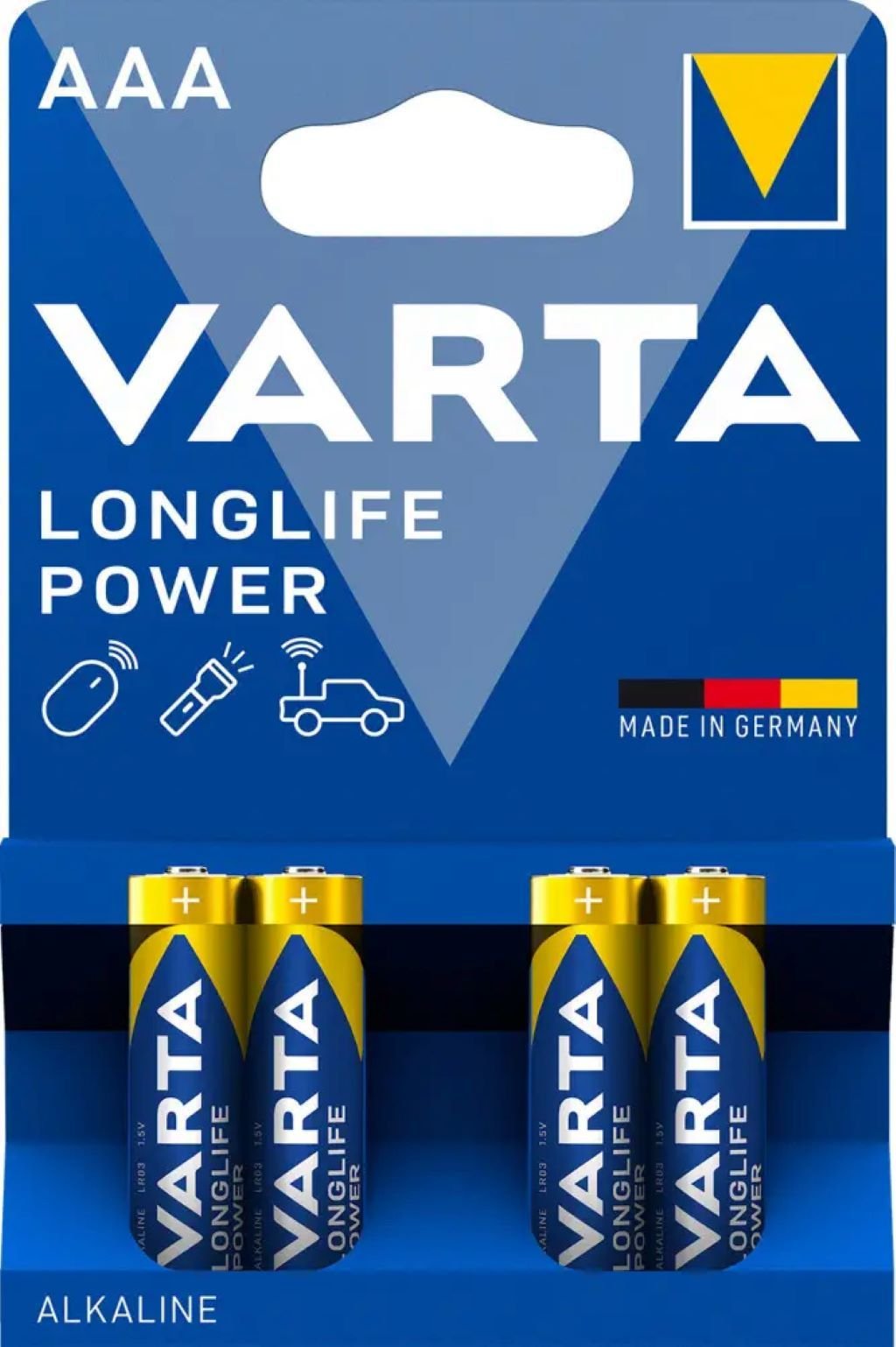 Батарейка пальчик Varta longlife Power alkaline 1шт LR03 VARTA