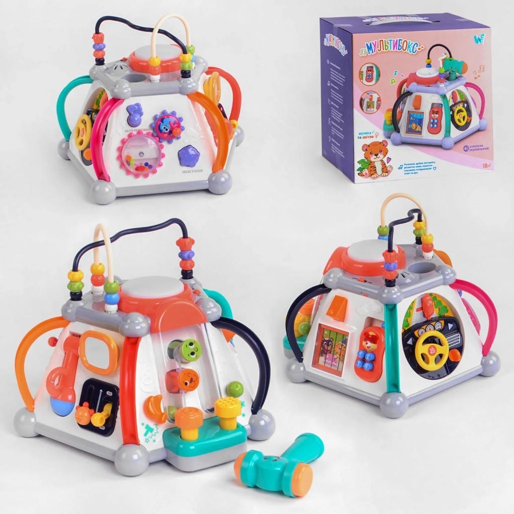 Мультибокс музика світло укр мовою в коробці 30*29*18см 12892 W Toys