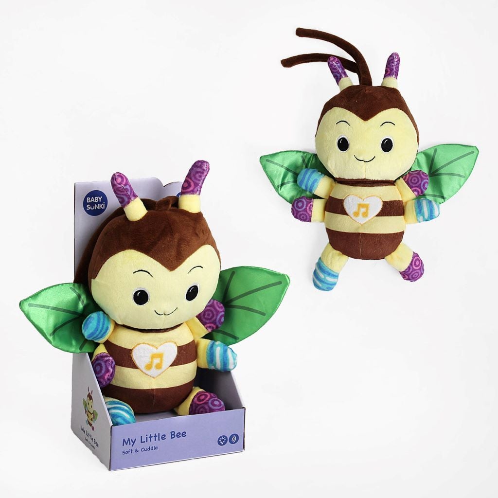 Брязкальце My little bee 28см звуки природи  світло у коробці 1932 Baby sunki