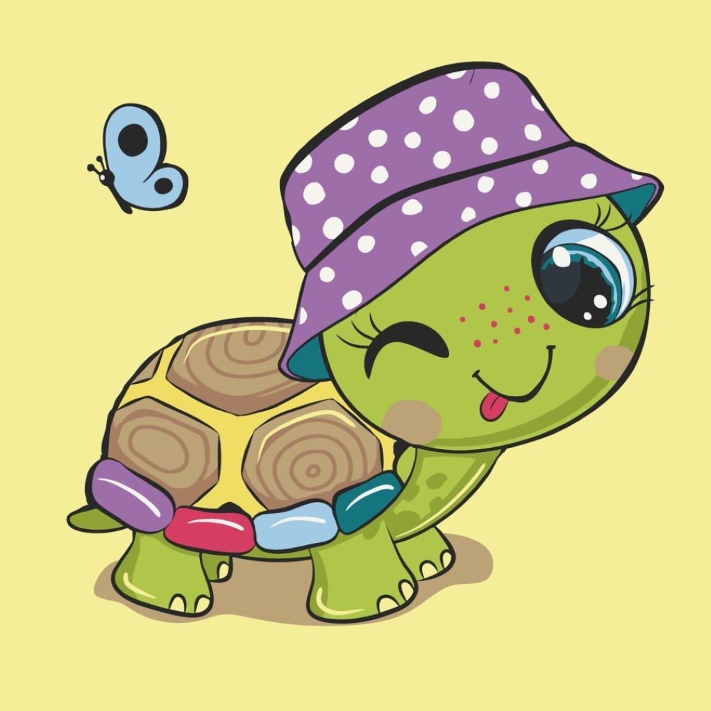 Картина по номерах 30*30см Черепашка на підрамнику фарби пензлики у термоплівці 15090-AC Art Craft