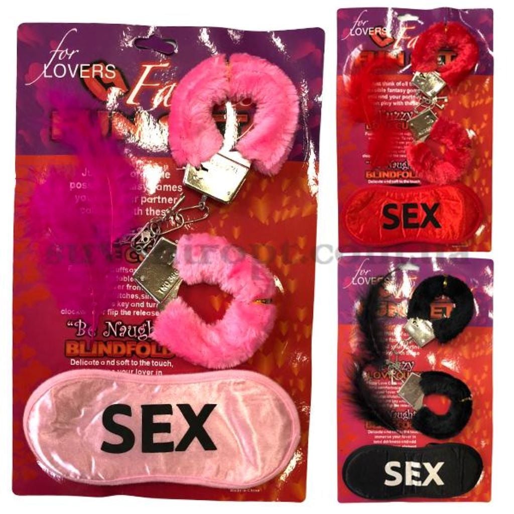 Наручники маска Sex перо мікс кольорів на блістері 21*32 см PR1188 Китай