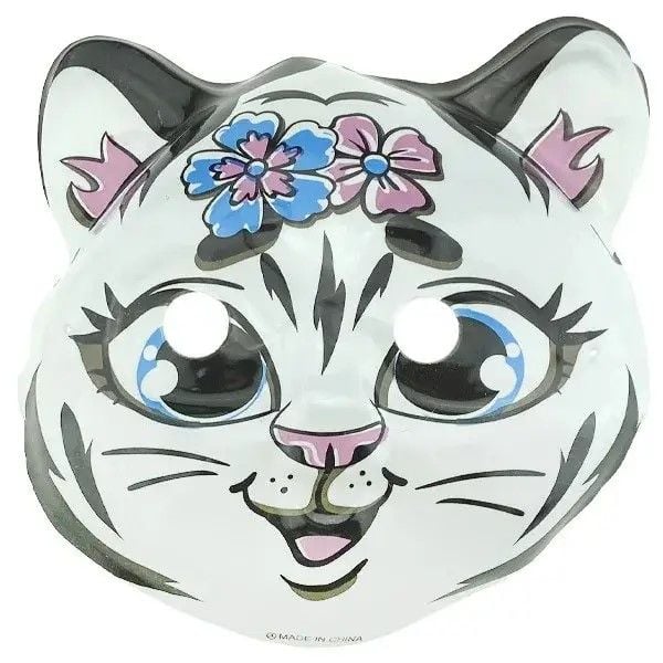 Маска кішка с квітами тоненька PR2038 Китай