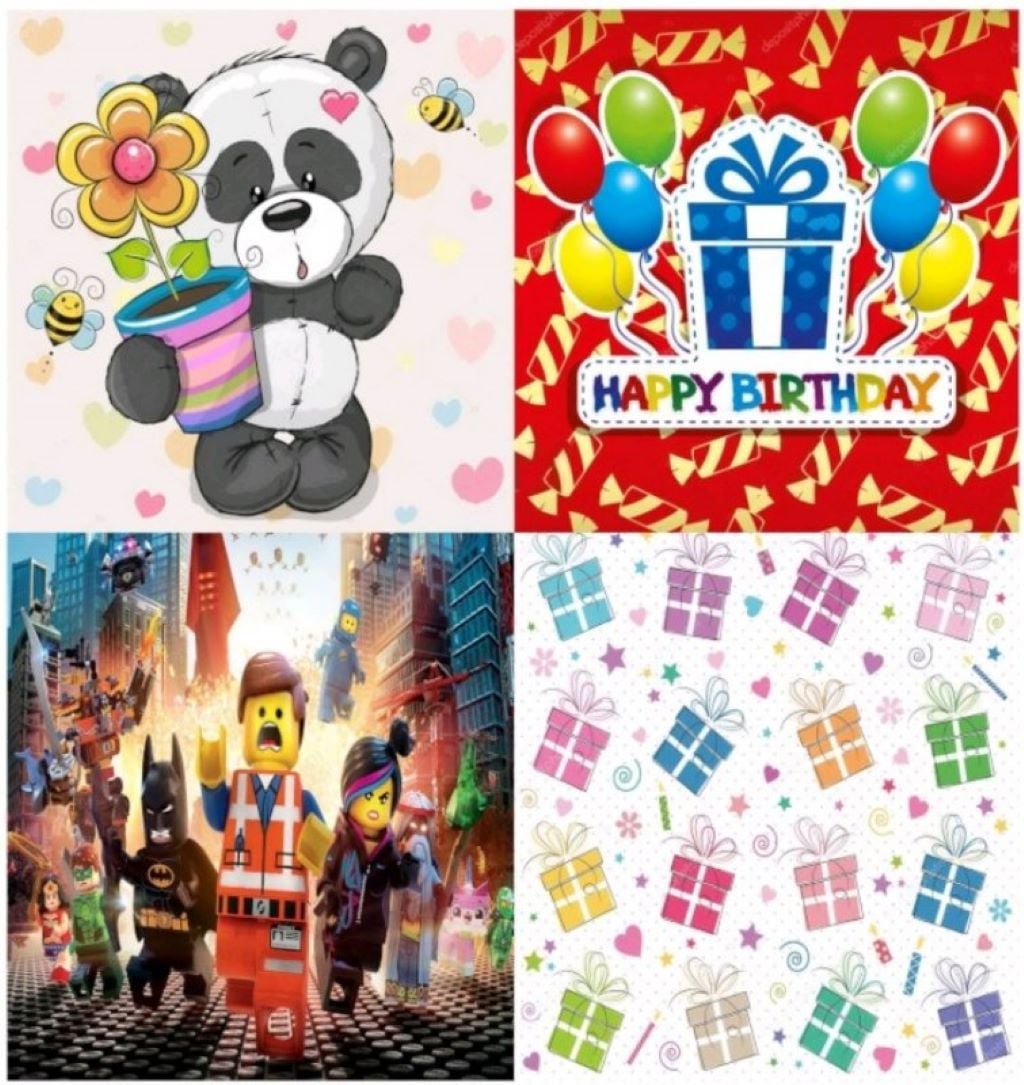 Пакет 23*23*10см подарунковий 4 види 1917 Китай