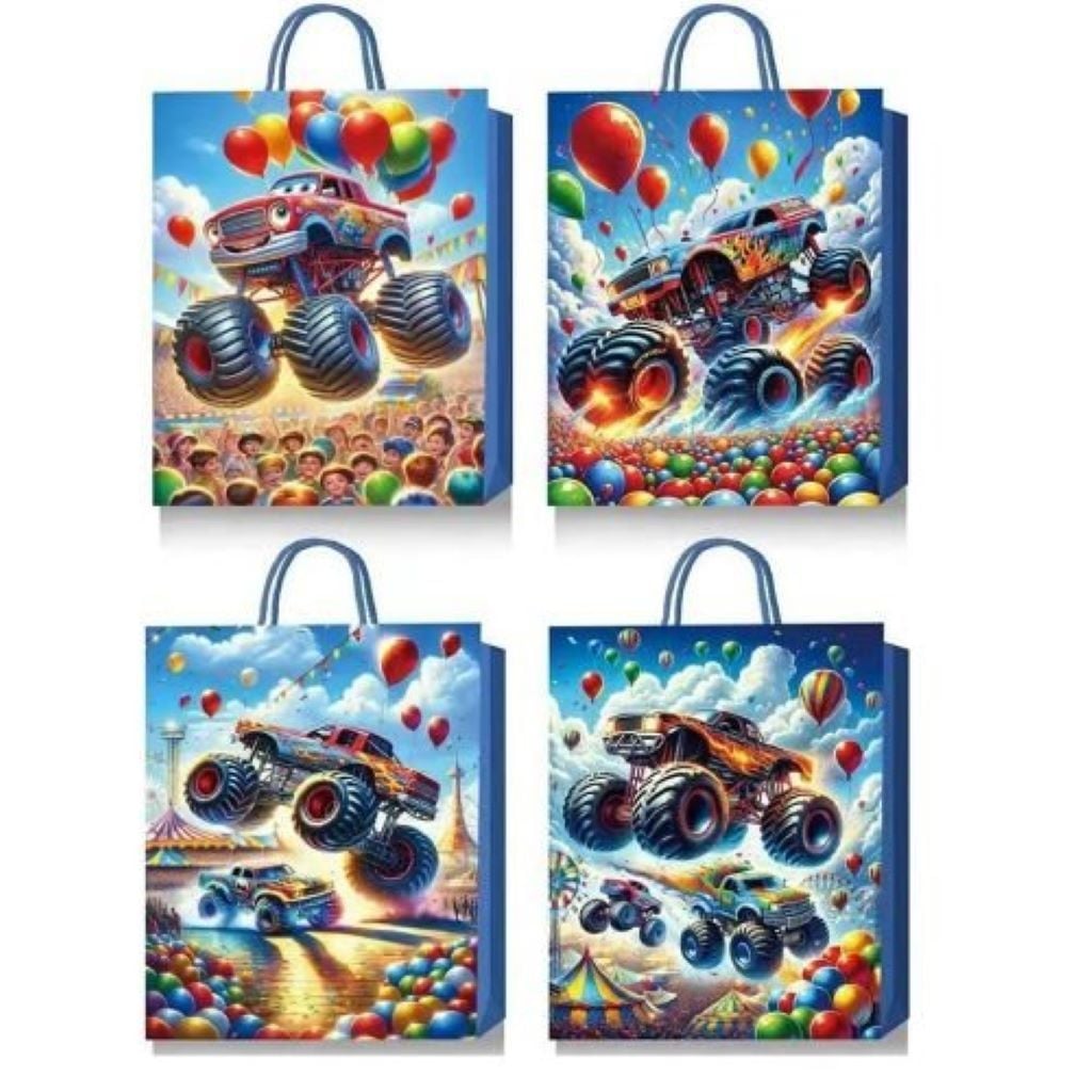 Пакет 18*23*8см подарунковий 3D Monster truck YM-S-1887-S-4 Китай