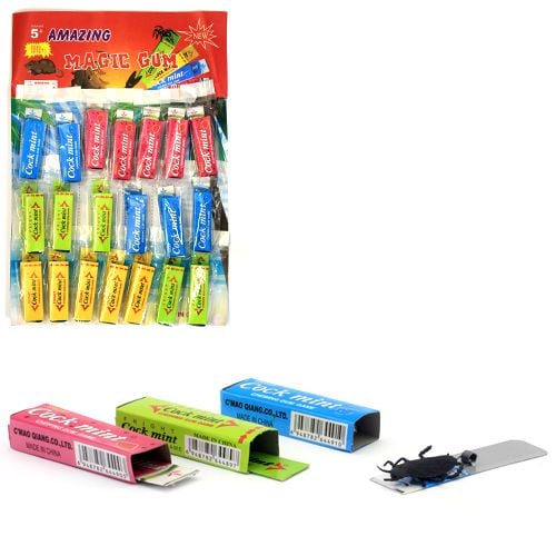 Прикол гумка з тарганом 9см в упаковці PR97 Китай